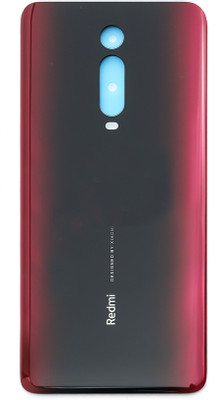 HQP for Xiaomi Redmi K20 / Redmi K20 Pro / Mi 9T / Mi 9T Pro [ With Brand LOGO & Pre Installed Adhesive Tape ] Battery Back Glass Door Replacement Back Panel(Red flame)