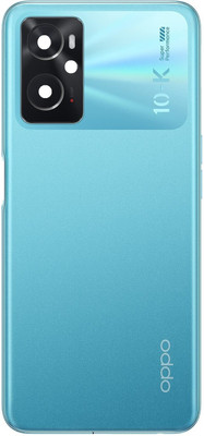 Sandreezz Oppo K10 (4G) (With Middle Ring Camera Lens & Side Volume Power Buttons) Full Panel(Blue Flame)