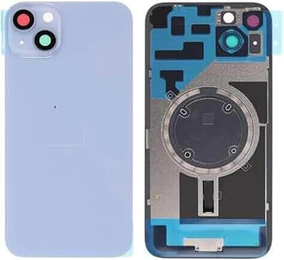 SPAREASP IPHONE 14 With Wireless Magnet Camera Lens Back Panel(Blue)