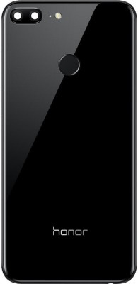 Unique4Ever HONOR 9 Lite ( with Fingerprint Sensor ) Glass Premium Quality Back Panel(Black)