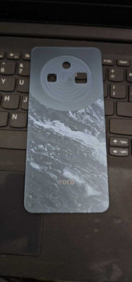 IncMart For POCO C75 5G OG Back Glass Back Panel(Blue)