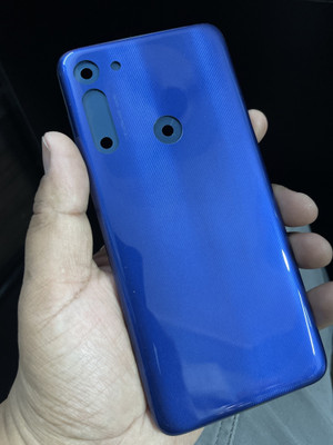 MAXOUT Motorola Moto G8 Back Panel(Neon Blue)