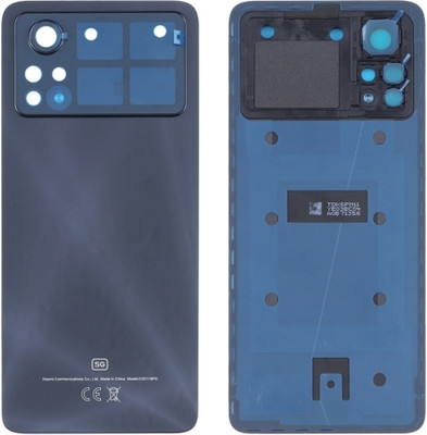 Kraze4blaze Xiaomi Poco X4 Pro (With Proper Logo) Back Panel(Laser Black)