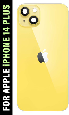 Safa Apple iPhone 14 Plus With Camera Glass Back Panel(Yellow)