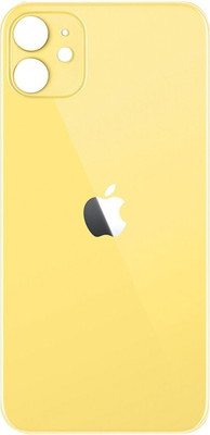 Unique4Ever Apple iPhone 11 ( Yellow ) Glass Premium Best Quality Back Panel(Yellow)