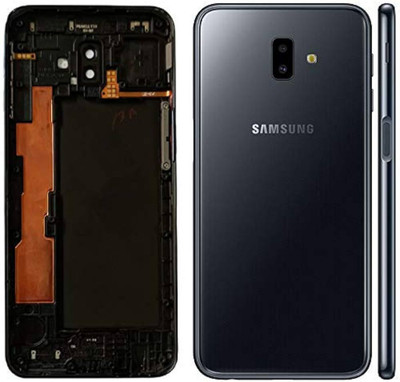 SPAREWARE SAMSUNG J6 Plus - Black (MIDDLE RING + BACK PANEL) Back Panel(Black)