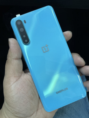 MAXOUT OnePlus Nord (Blue Marble) with Camera Ring Glass lens Back Panel(Blue Marble)