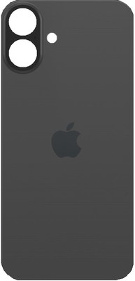 KezeMize Apple iPhone 16 Plus (Best Quality)(With Proper Logo)(Glass) Back Panel(Grey)