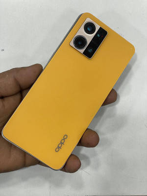 SRaccessories Oppo F21 Pro (4G) (Housing Body) (Side Keys with Middle Body) Full Panel(Sunset Orange)