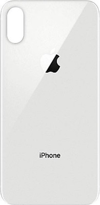 SRaccessories Apple iPhone XS Max (Glass) Back Panel(Silver)