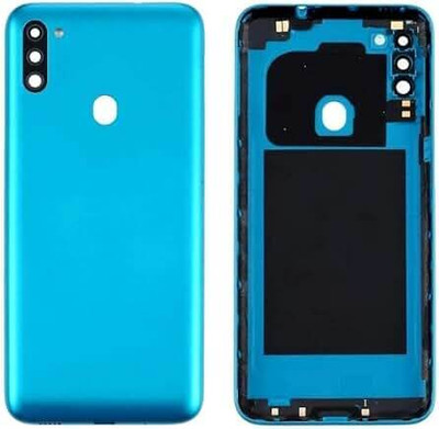 SPAREASP Samsung M11 Og (With Proper Logo and Side keys) Back Panel(Blue)