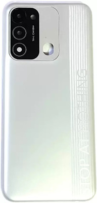 spareworld Back Glass Body for TECNO TECNO SPARK 8C KG5K Back Panel(WHITE)