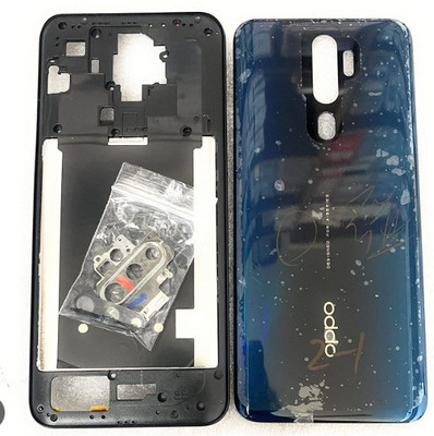 SRaccessories OPPO A9 2020 (Housing Body) (Side Keys with Middle Body) Back Panel(Green)