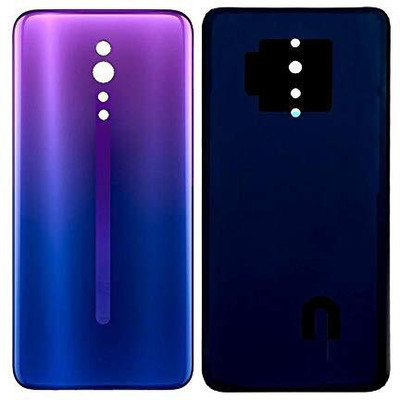 FixHub OPPO RENO Z BACK GIASS BACK COVAR COMPATIBLE Back Panel(BLACK /PURPLE)