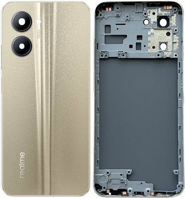 Sandreezz Realme C33 (with Proper Logo) (With Middle Ring & Side Volume Power Buttons) Full Panel(Sandy Gold)