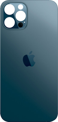 HQP for Apple iPhone 12 Pro Max ( A2411 / A2342 / A2410 / A2412 ) [ With LoGo & Pre Installed Adhesive Tape ] Battery Back Glass Door Replacement Back Panel(Pacific Blue)