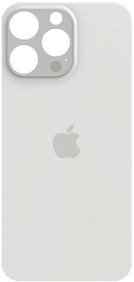 SRaccessories Apple iPhone 15 Pro Max (Glass) Back Panel(White Titanium)