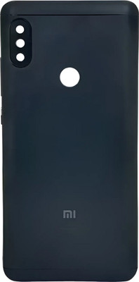 Shkiyo Redmi Note 5 Pro With Logo Premium Quality Back Panel(Black)