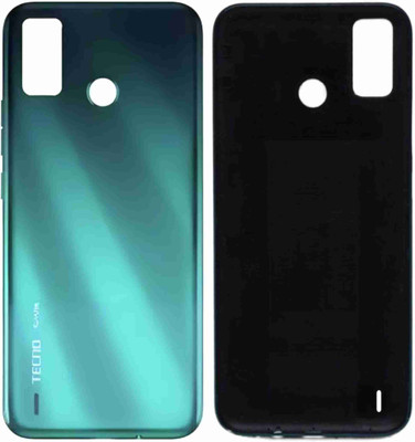 HNVIEW Tecno spark go 2020 (KE5) with side key button original and compatible back cover and Back Panel(Green)