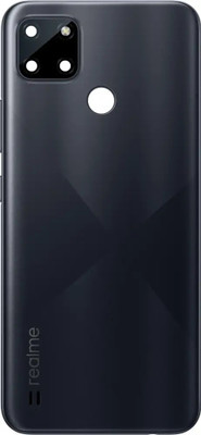 Flipkart SmartBuy Realme C21Y (RMX3261) with Camera Lens & Side Volume Power Buttons Back Panel(Cross Black)