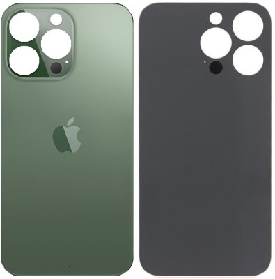 Sandreezz Apple 13 Pro (Glass) (Best Quality) (with Proper Logo) Back Panel(Alpine Green)