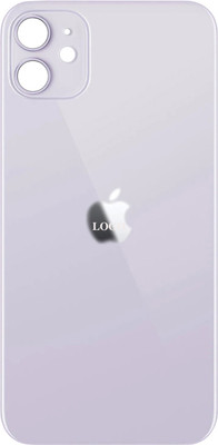 Flipkart SmartBuy Apple iPhone 11 ( with Proper Brand LOGO ) Glass Back Panel(Purple)