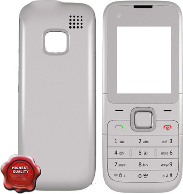imbi Nokia C2-00 Old Model Front Back Body With Keypad Front & Back Panel(White)