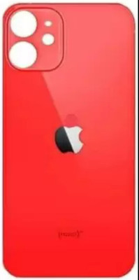 SRaccessories Apple iphone 12 [glass] Back Panel(red)