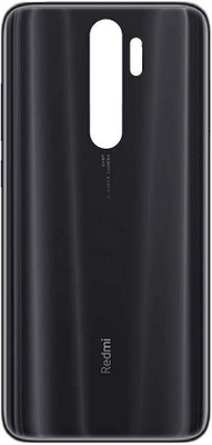 FixHub REDMI 8 BACK GLASS BACK COVAR COMPATIBLE Back Panel(BLACK)