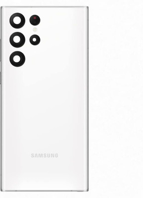 IncMart For Samsung Galaxy S22 Ultra With Camera lens Back Glass Back Panel(White)