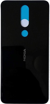IMCase Nokia 5.1 Plus Replacement Back Glass, Back Panel(Night Black)