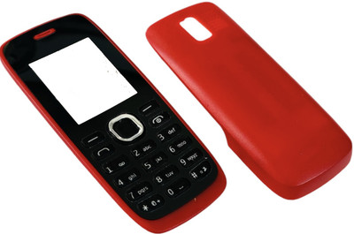 imbi Nokia 112 (Old Model) Front Back Body With Keypad Front & Back Panel(Red)
