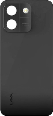 HQP for Lava Yuva Star / Lava O3 / Lava Yuva Smart ( LZG409 ) - [ With Pre Installed Adhesive Tape ] Battery Back Door Replacement Back Panel(Glossy Black)