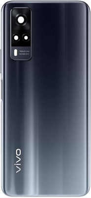 Sandreezz Vivo Y31 with Proper Logo (With Middle Ring Camera Lens & Side Volume Power Buttons) Full Panel(Racing Black)