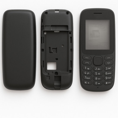 imbi Nokia 105 Single Sim 2019 Front Back and Middle Body With Keypad Full Panel(Black)