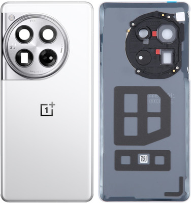 Unique4Ever OnePlus 12 (Original Glass) with Camera Ring Lens Back Panel(Glacial White)