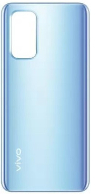 Sandreezz Vivo V19 (Best Quality) (Glass) (with Proper Logo) Back Panel(Mystic Silver)