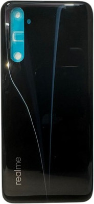 Kraze4blaze Realme 6 (Best Quality)(With Proper Logo) Back Panel(Black)