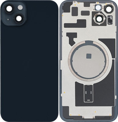 Spares4ever iPhone 14 Plus Midnight Replacement Glass with Camera Lens and Magsafe Magnet Back Panel(Midnight)