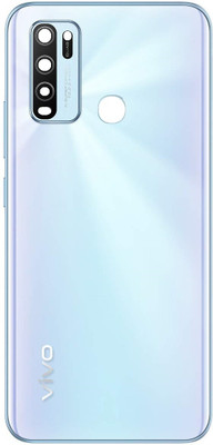Sandreezz Vivo Y50 with Proper Logo (With Middle Ring Camera Lens & Side Volume Power Buttons) Full Panel(Pearl White)