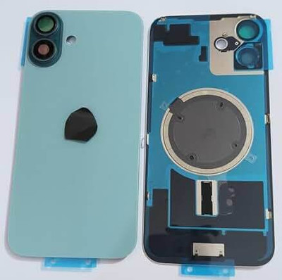 SPAREASP Iphone 16 Plus With Wireless Magnet and Camera Fitting Lens Back Panel(Green)