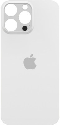 KezeMize Apple iPhone 16 Pro Max (Best Quality)(With Proper Logo)(Glass) Back Panel(White)
