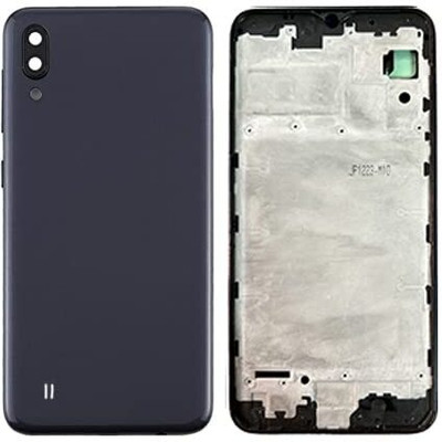 imbi Samsung Galaxy M10 With Middle Frame, Volume Button Camera Glass Full Panel(Black)