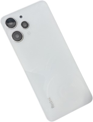 MAXOUT REDMI 12 (4G) (White) with Camera Ring Glass Lens Back Panel(White)