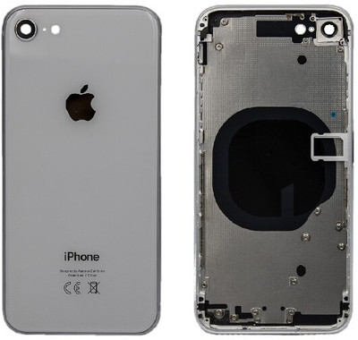 Sandreezz Apple iPhone 8 (With All & Side Volume Power Buttons) (Best Quality) Full Panel(Silver)