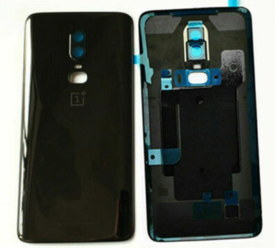 SPAREWARE ONEPLUS Oneplus 6 -Mirror Black (WITH CAMERA LENS & HEAT & SINK GASKET) Back Panel(Black)