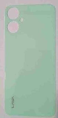 HNVIEW Lava blaze 2 4g Back glass panel with logo and compatible Back Panel(Green)