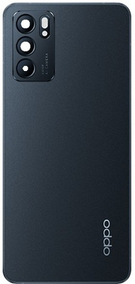 KezeMize Oppo Reno 6 5G (Best Quality)(With Camera Lens)(With Proper Logo) Back Panel(Stellar Black)