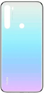 Sandreezz Xiaomi Redmi Note 8 (Glass) (with Proper Logo) Back Panel(Moonlight White)