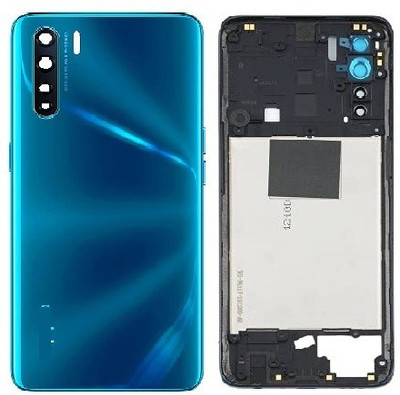 Kraze4blaze Oppo F15 (Housing Body) (Side Keys with Middle Body) (with Proper Logo) Back Panel(Blue)